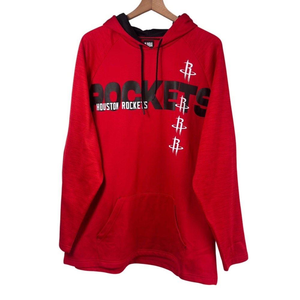 NBA HOUSTON ROCKETS RED WHITE BLACK MEN SWEATER PLUS SIZE XX-LARGE NEW WITH TAGS